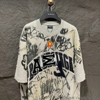 バレンシアガ コピー Skater Tシャツ オーバーサイズ ヴィンテージ 2色 bab63357