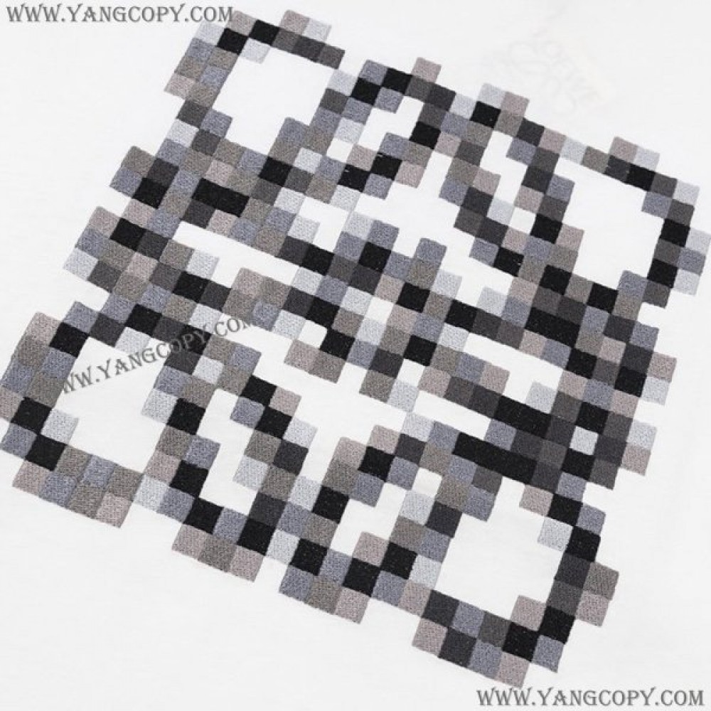 ロエベ コピー  アナグラム ピクセレイテッド Tシャツ S540Y22X35