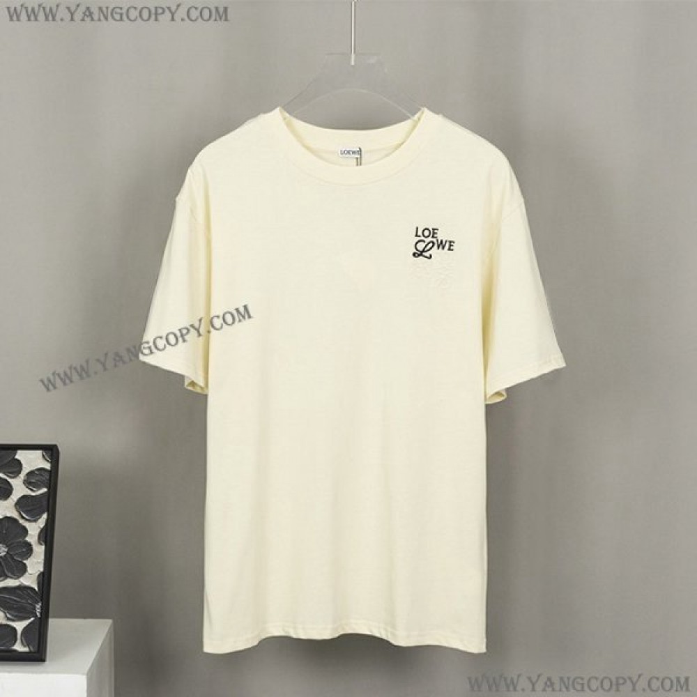 ロエベ 偽物  アナグラム Tシャツ lot04640
