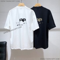 バレンシアガ コピー HAND DRAWN BB ICON Tシャツ 2色 bab68188