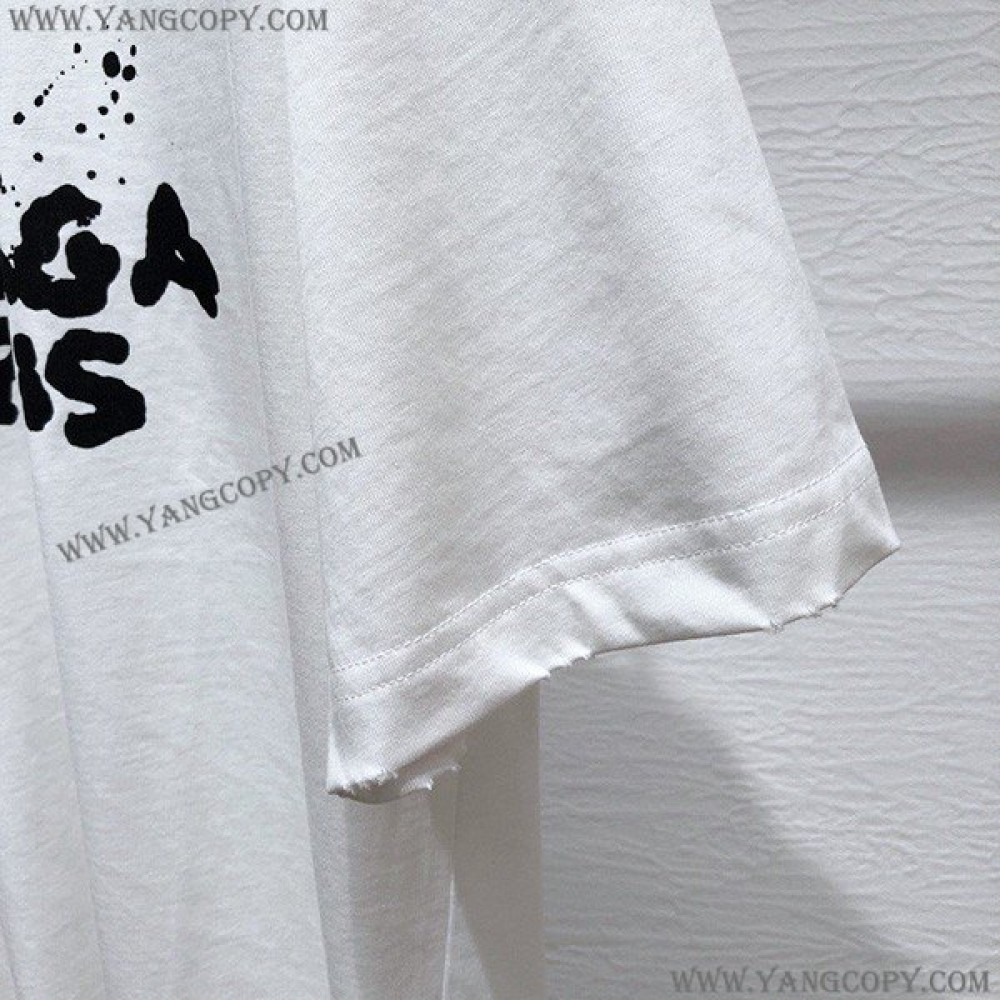 バレンシアガ コピー HAND DRAWN BB ICON Tシャツ 2色 bab68188