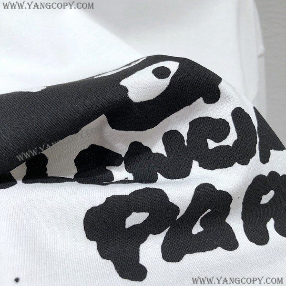 バレンシアガ コピー HAND DRAWN BB ICON Tシャツ 2色 bab68188