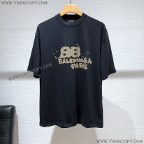 バレンシアガ コピー HAND DRAWN BB ICON Tシャツ 2色 bab68188