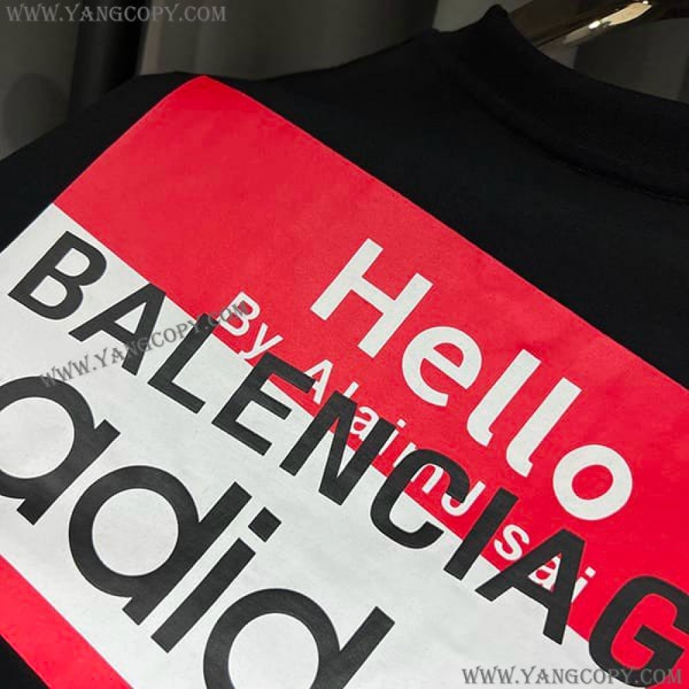 バレンシアガ コピー アディダス オーバーサイズ Tシャツ 2色 bal86059