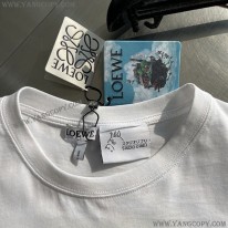ロエベ コピー  カルシファー Tシャツ クルーネック lop49986