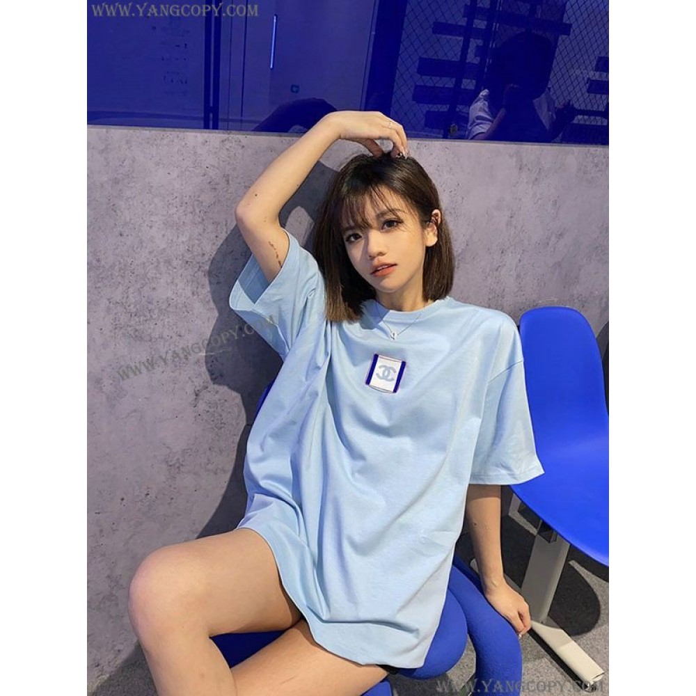 シャネル スーパーコピー Tシャツ モノグラム プリンテッド shd81358