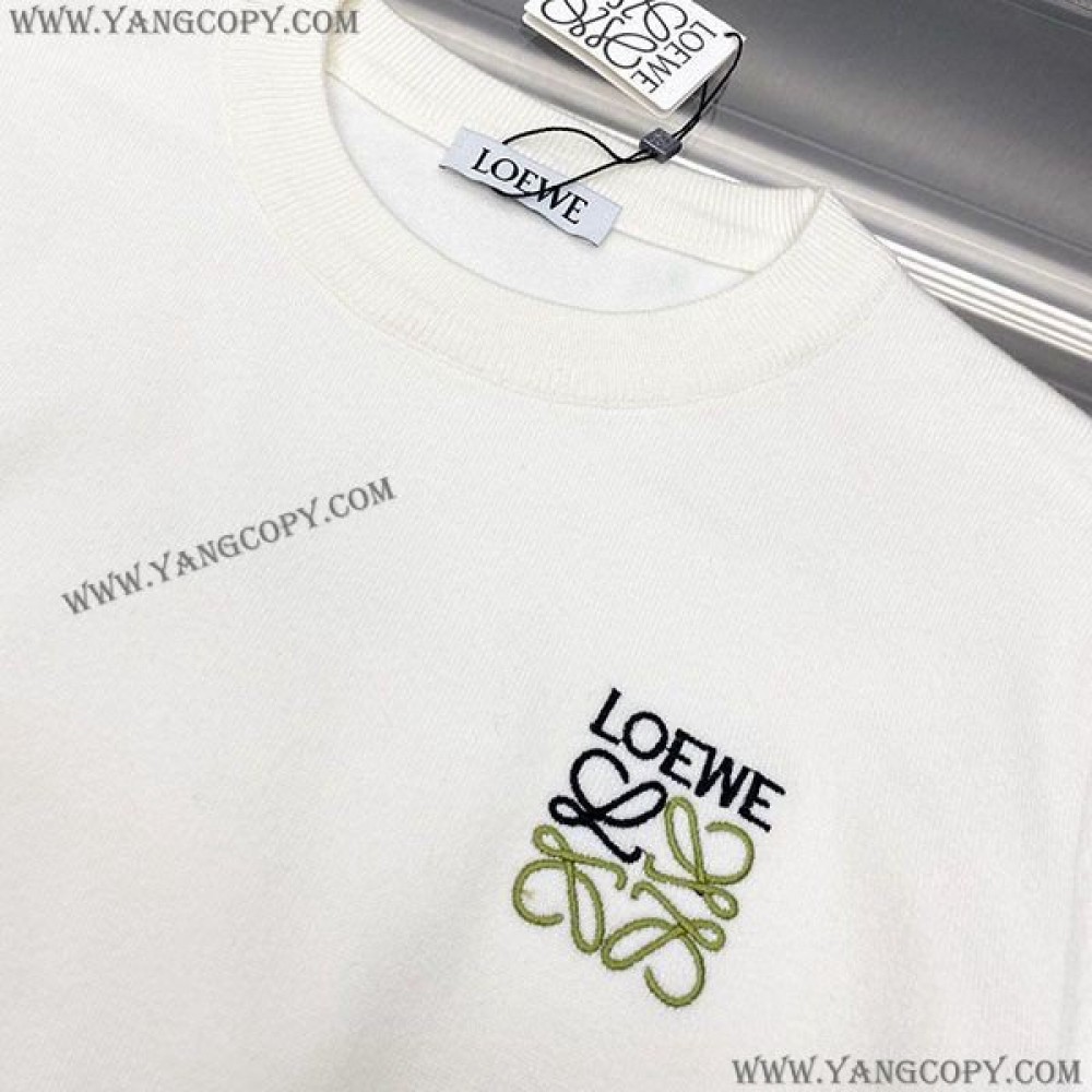 ロエベ スーパーコピー  ロゴ入り ウールセーター loq26430