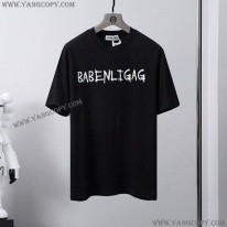 バレンシアガ コピー メンズ LOGO ミディアムフィット Tシャツ パロディ baf97377