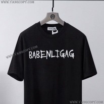 バレンシアガ コピー メンズ LOGO ミディアムフィット Tシャツ パロディ baf97377