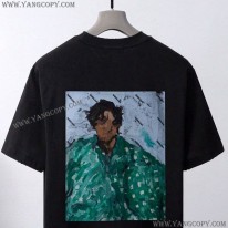 バレンシアガ コピー メンズ LOGO ミディアムフィット Tシャツ パロディ baf97377