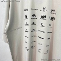 バレンシアガ スーパーコピー ARCHIVES LOGOS Tシャツ オーバーサイズ 2色 712398TNVQ79784