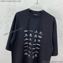 バレンシアガ スーパーコピー ARCHIVES LOGOS Tシャツ オーバーサイズ 2色 712398TNVQ79784