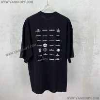 バレンシアガ スーパーコピー ARCHIVES LOGOS Tシャツ オーバーサイズ 2色 712398TNVQ79784