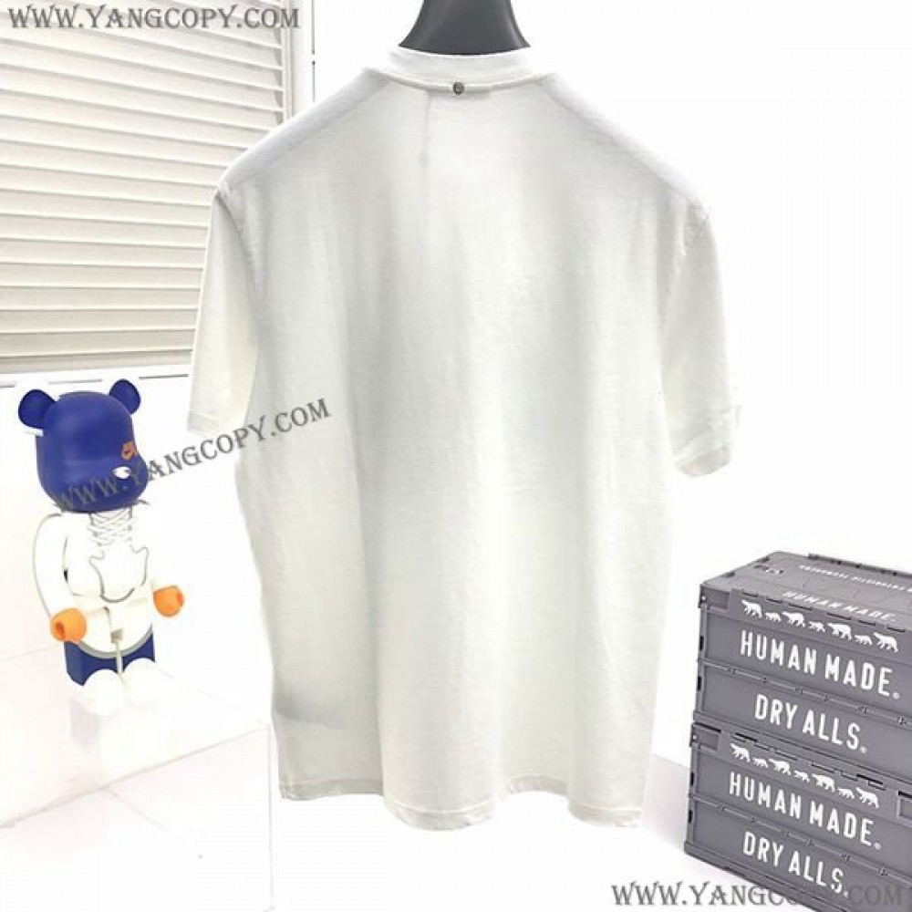 ロエベ コピー  アナグラム プリント Tシャツ loe35833