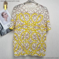 ロエベ 偽物  アナグラムバイカラーコットンTシャツ log33124