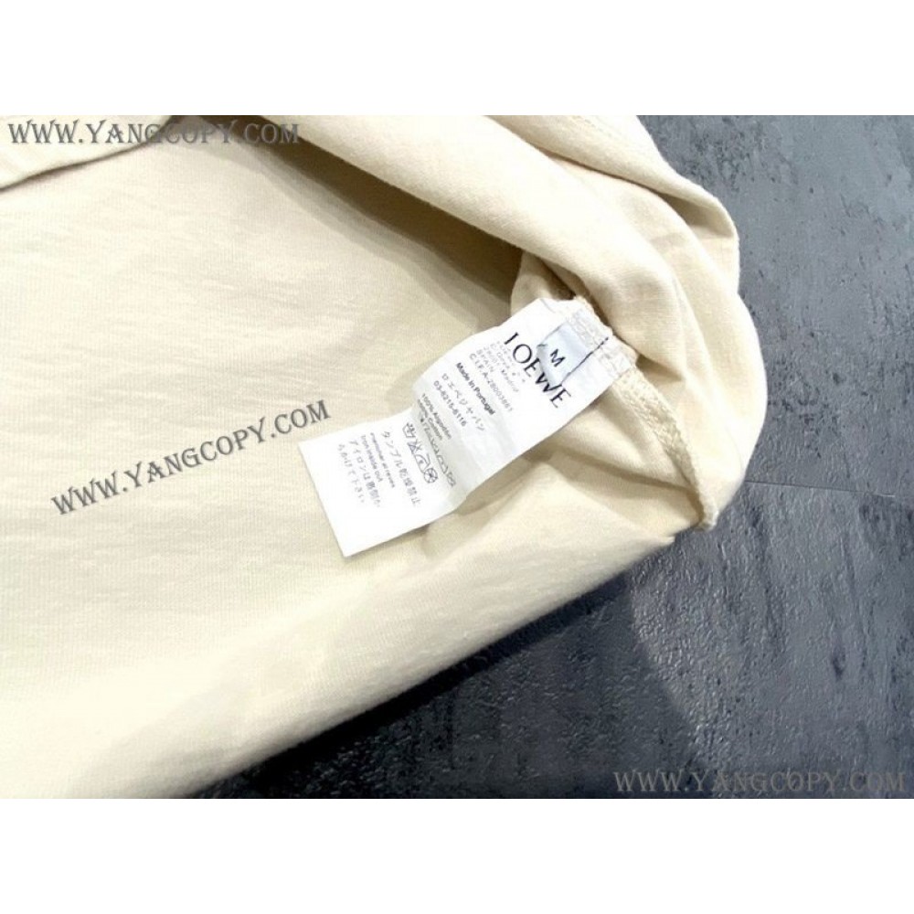 ロエベ コピー  コットン アナグラムTシャツ low41681