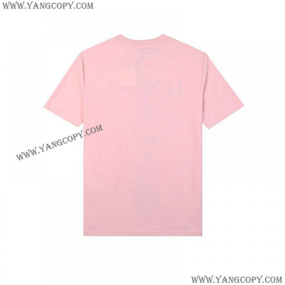 ロエベ スーパーコピー  Tシャツ アナグラム ブローチプリント 半袖 loh07937