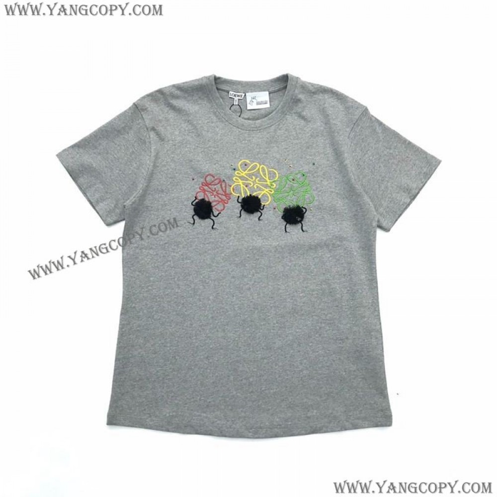 ロエベ 偽物  ×ジブリ ススワタリ アナグラム Tシャツ (コットン) S928Y22J01