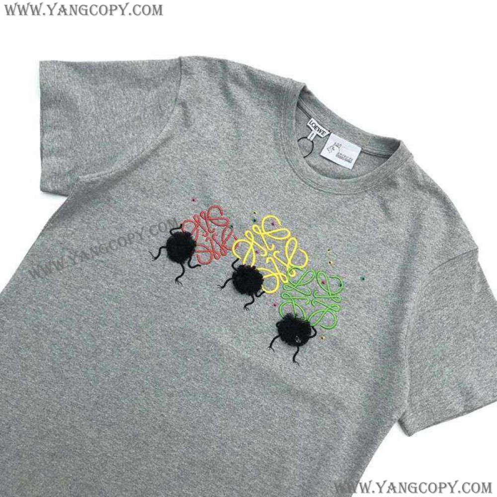 ロエベ 偽物  ×ジブリ ススワタリ アナグラム Tシャツ (コットン) S928Y22J01