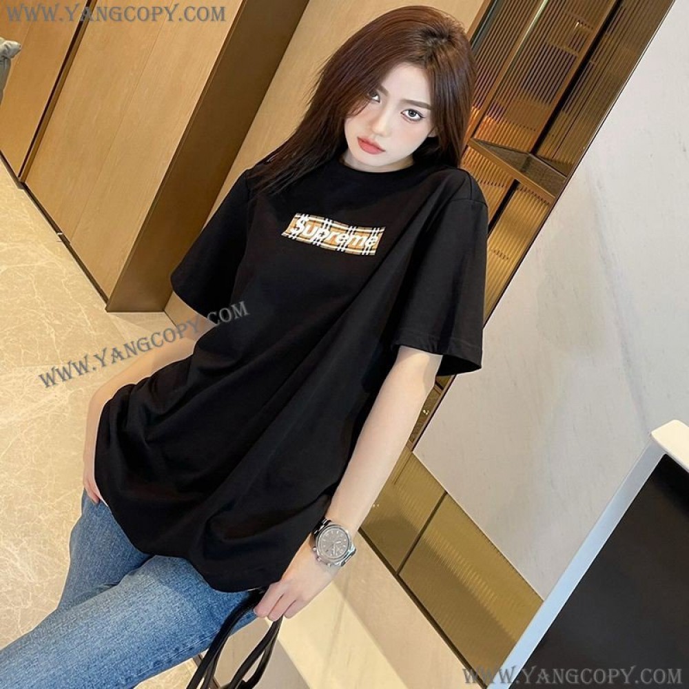 シュプリーム スーパーコピー × バーバリー ボックスロゴ Tシャツ Sha47487