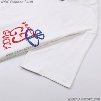 グッチ バレンシアガ スーパーコピー コラボ ロゴ ホワイトTシャツ gut01192