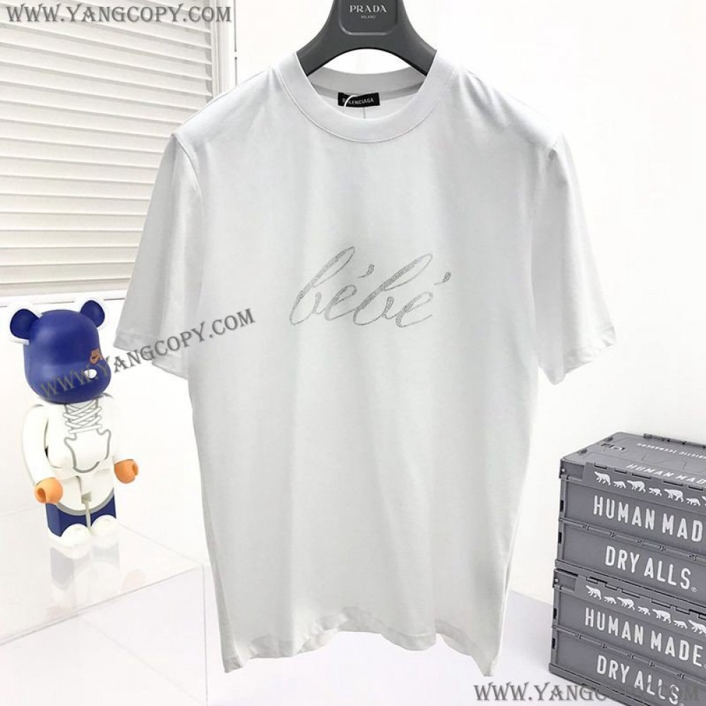 バレンシアガ 偽物 ヴィンテージジャージベビー Tシャツ bat66297