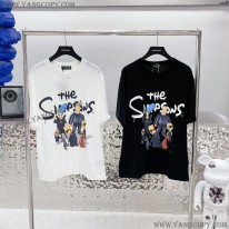 バレンシアガ コピー The Simpsons プリント コットン Ｔシャツ bap55128