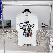 バレンシアガ コピー The Simpsons プリント コットン Ｔシャツ bap55128