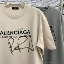 バレンシアガ コピー ロゴ入りコットン Tシャツ bag80455