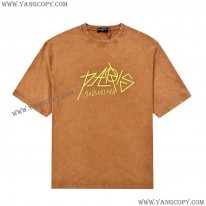 バレンシアガ コピー ParisロゴプリントTシャツ Medium Fit bam93763