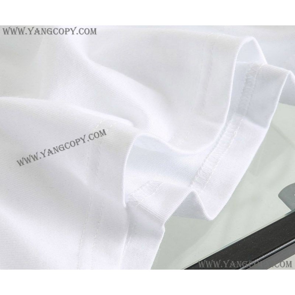 バレンシアガ 偽物 メールボックスモノグラムプリント Tシャツ ホワイト bax56388