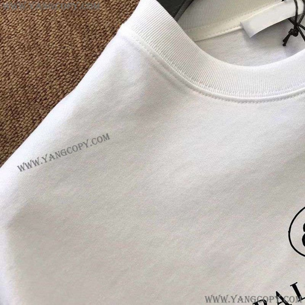 バレンシアガ コピー オーバーサイズBB tシャツ 2色 ban24056
