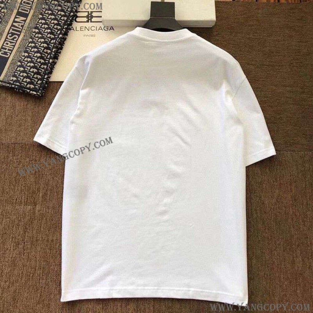 バレンシアガ コピー オーバーサイズBB tシャツ 2色 ban24056