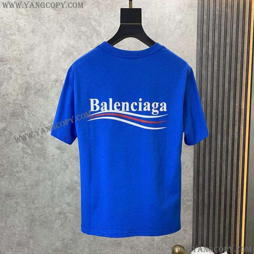バレンシアガ コピー POLITICAL CAMPAIGN REGULAR FIT Tシャツ bau45511