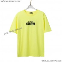 バレンシアガ スーパーコピー CREWロゴ Tシャツ イエロー bah06821
