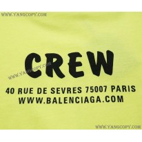 バレンシアガ スーパーコピー CREWロゴ Tシャツ イエロー bah06821
