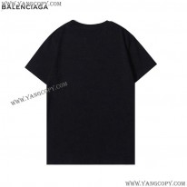 バレンシアガ コピー クルーネックロゴ Tシャツ 2色 bae25524