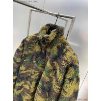 バレンシアガ スーパーコピー ウール ジップアップジャケット 迷彩柄 baz91297