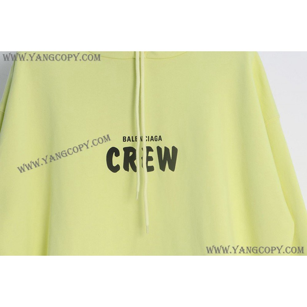バレンシアガ 偽物 パーカー CREW ミディアムフィットフーディー bad84810
