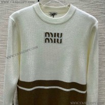 ミュウミュウ 偽物 ウール クルーネックセーター myz99011