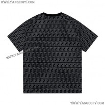 フェンディ スーパーコピー FFロゴ プリント Tシャツ fef00615