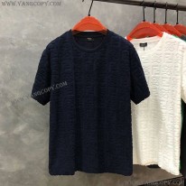 フェンディ スーパーコピー FFロゴ モノグラム ブラック Tシャツ 3色 few32608