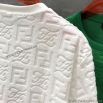 フェンディ スーパーコピー FFロゴ モノグラム ブラック Tシャツ 3色 few32608