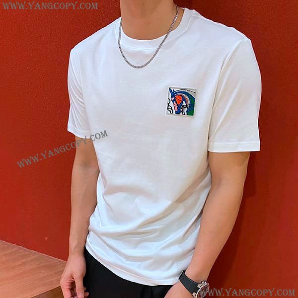 エルメス スーパーコピー Canoe ロゴTシャツ erj54361