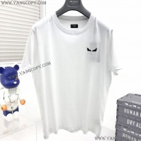フェンディ 偽物 モンスター ロゴ クルーネック Tシャツ fec07067