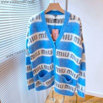 ミュウミュウ スーパーコピー セーター オーバーサイズロゴモヘアセーター myg99434