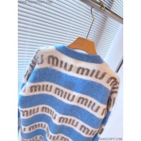 ミュウミュウ スーパーコピー セーター オーバーサイズロゴモヘアセーター myg99434