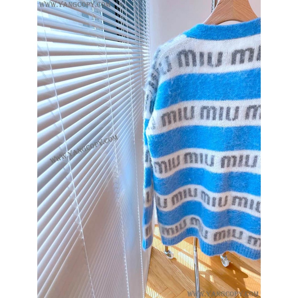 ミュウミュウ スーパーコピー セーター オーバーサイズロゴモヘアセーター myg99434