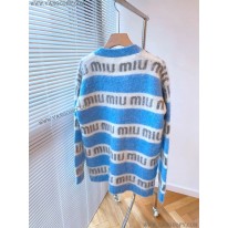 ミュウミュウ スーパーコピー セーター オーバーサイズロゴモヘアセーター myg99434