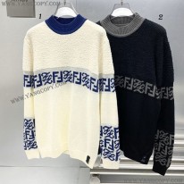 フェンディ コピー PULLOVER メンズ FFロゴ ハイネック ニット 2色 FZY310AITTF0QA1